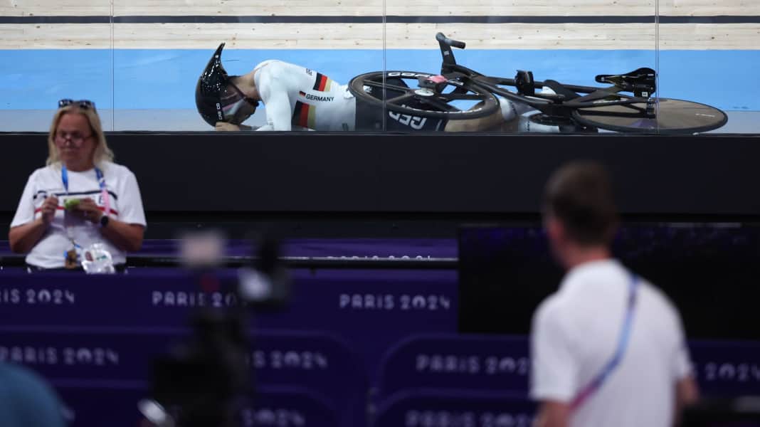 Track cycling: Spiegel crashes heavily in the Keirin