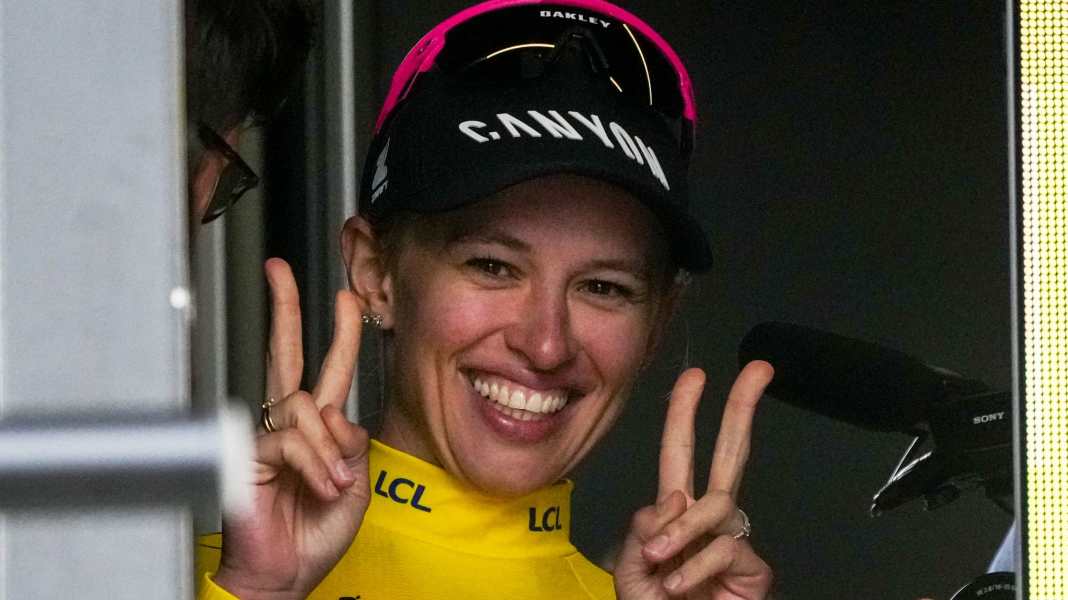 Spontaneous party night at Canyon//SRAM Racing after Niewiadoma's Tour victory
