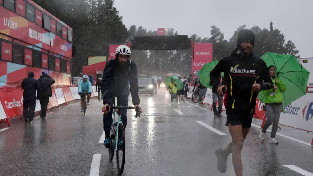 Dritte Etappe der Vuelta nach Unwetter abgebrochen