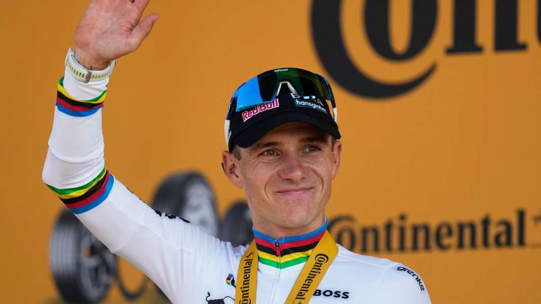 In Pogacar’s home town: Evenepoel celebrated his European Championship title