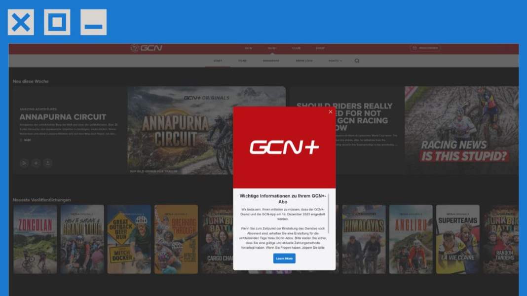 Fin de GCN+ : la suite pour les abonnés