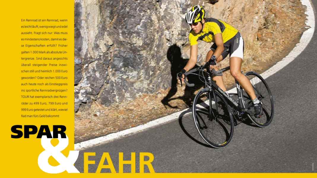 Racing bikes from 500 to 1000 euros