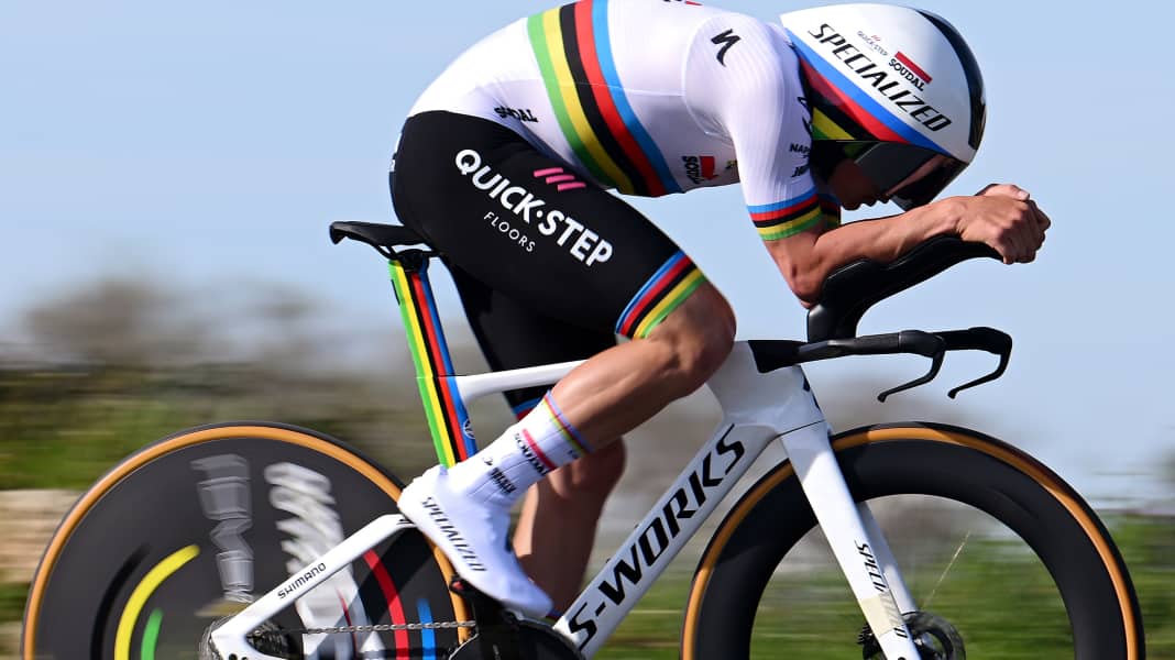 Start times in the time trial of stage 7