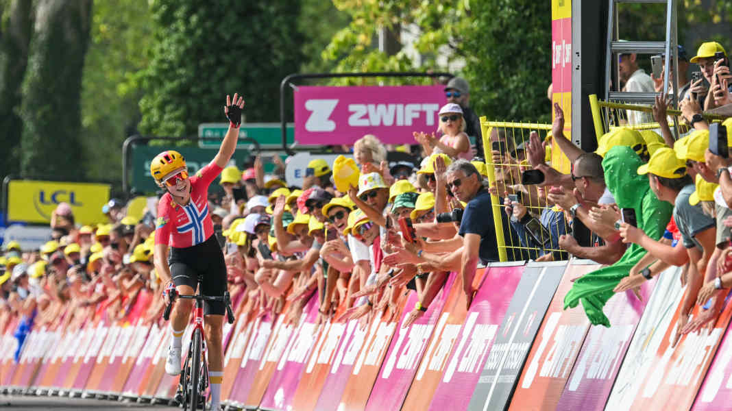 Tour de France Femmes - 3. Etappe: Haugset wehrt Kopecky ab und fährt als Ausreißerin ins Gelbe Trikot