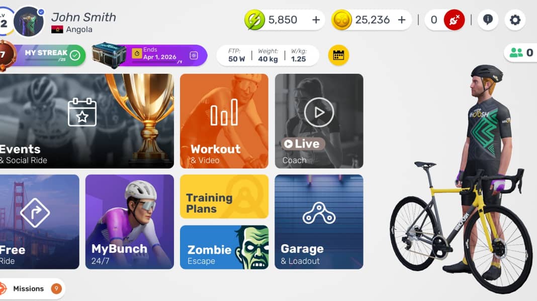 MyWhoosh 5.7 updates: Free training now also with Strava, TrainerDay & BikeControl