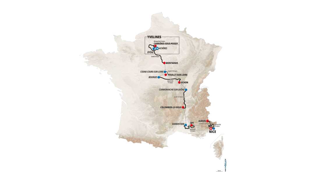Paris-Nice 2026: The route for the first major stage race in Europe is set