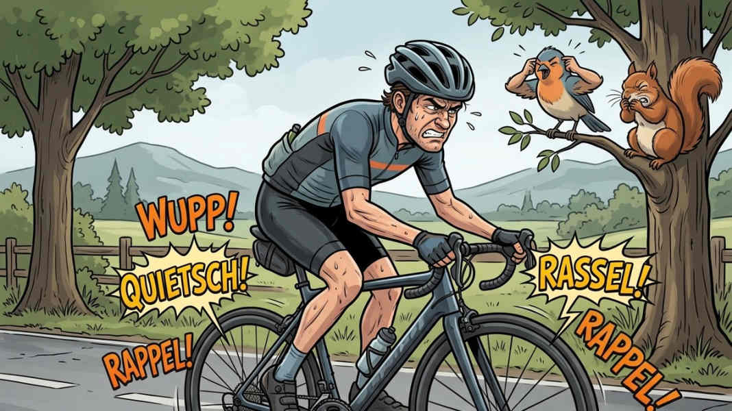 Knirschen, Knarzen, Knacken: Geräuschanalyse am Rennrad