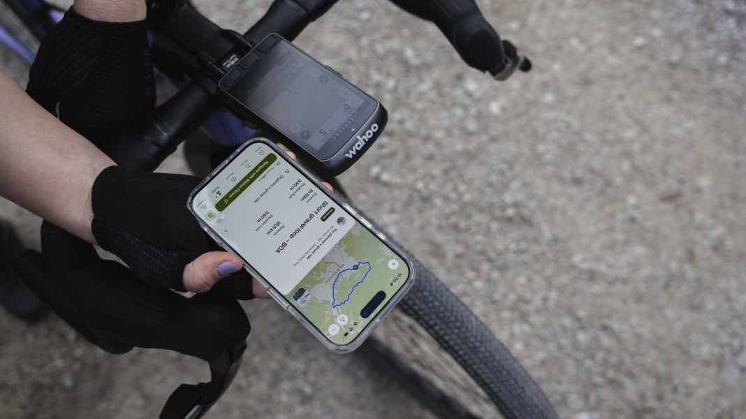​Komoot Live Sync: Route während der Fahrt auf Wahoo ELEMNT Radcomputer anpassen