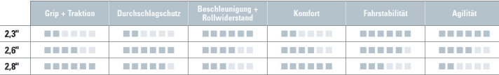 Die Testergebnisse im Überblick: Am Ende muss jeder selbst entscheiden, ob er den Fokus auf Gewicht und Agilität legt oder die Abfahrts-Parameter deutlich mehr zählen. | n.
