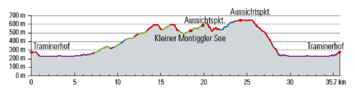 Ein verzweigtes Wald-Trail-Netz bespaßt rund um die idyllischen Montiggler Seen. | Profil: BIKE Magazin