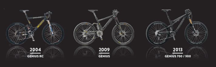   A lot has happened from the first Scott Genius in model year 2004 to the Genius 700 in 2013.