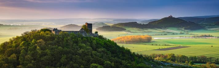 Die Drei Gleichen liegen romantisch im Hügelland bei Erfurt