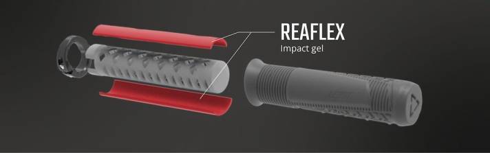 Das Herzstück der neuen Griffe bildet ein mit Gel gefüllter Reaflex-Kern, der laut Hersteller über besondere vibrationsdämpfende Eigenschaften verfügen soll.