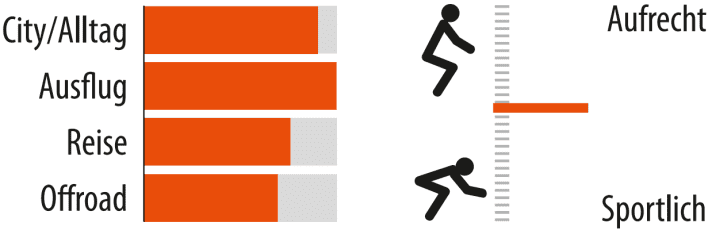 Einsatzgebiet und Sitzposition des Kalkhoff Entice Advance.