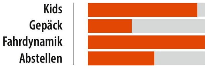 Beim Kids-Transport schneidet das Bergamont gut ab und lässt sich intuitiv und dynamisch fahren. Gepäcktransport können andere besser.