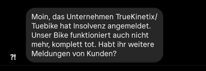 Message concernant le Trukinetix du 1.8.2025