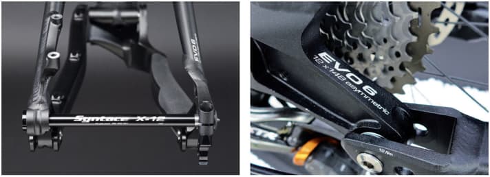   Der offene EVO6-Standard von Syntace, der bisher nur an Liteville-Mountainbikes zum Einsatz kommt.