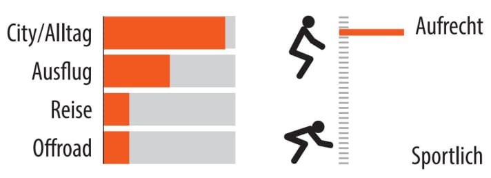 Einsatzbereich und Sitzposition des Cowboy Cruiser