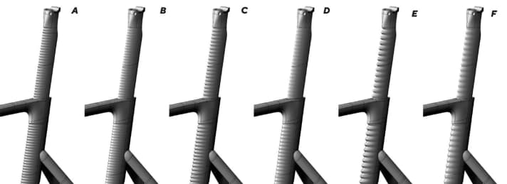 Different versions of the humpback whale design