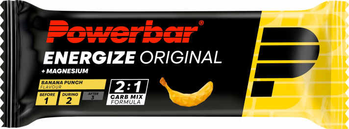 Powerbar bietet seinen Original-Riegel noch immer an, allerdings wurde an der Textur gearbeitet, damit die Zähne im Mund bleiben.