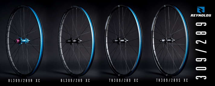   Die verschiedenen Varianten der <a href="https://hayesbicycle.com/pages/309-289xc?utm_source=bike%20magazine&utm_medium=PR&utm_campaign=309_289_release" target="_blank" rel="noopener noreferrer nofollow">Reynolds 309/289 XC-Laufräder</a> . Die Preise erstrecken sich von 1300 bis 2100 Euro.  