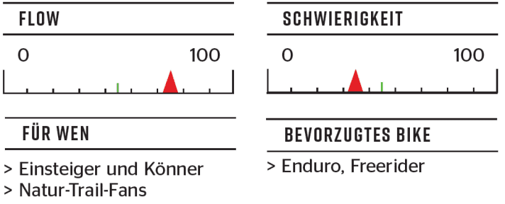   The rollercoaster: the Schöneben Trail