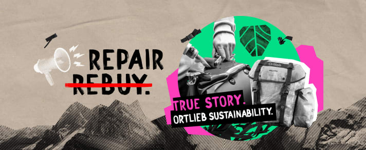 Ortlieb Repairweek 2023 - du 13.11. au 3.12., économisez 40 % sur les réparations des produits Ortlieb