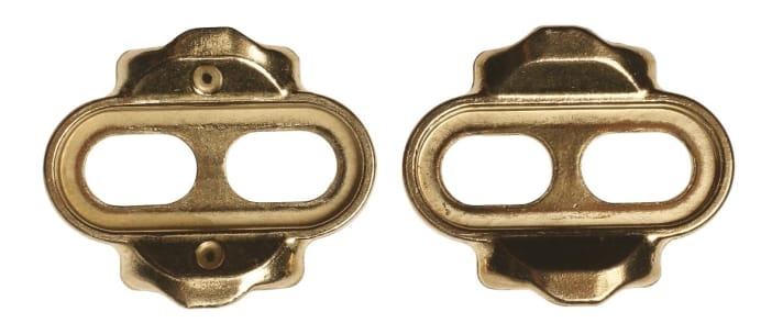   20° release angle If the cleat is mounted with the two points under the left shoe, the release angle is 20°, making it harder to unclick.