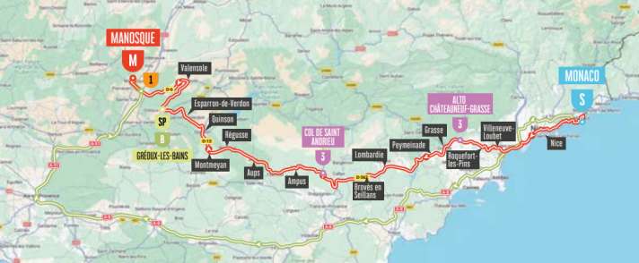 Die Strecke der 2. Etappe der Vuelta a España 2026