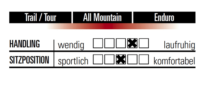   Zwar zeigten sich machen Bikes im Vergleich etwas verspielter als das Propain Hugene CF Performance, Laufruhe und die ausgewogene Sitzposition geben jedoch Sicherheit bergab.