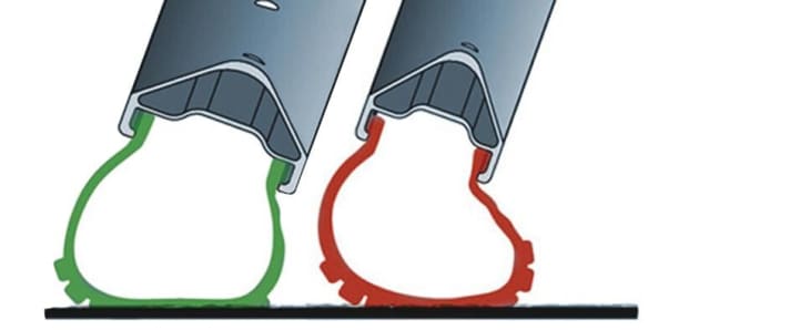   Wide rims guide the tyre more precisely - a simple consequence of the greater support width.