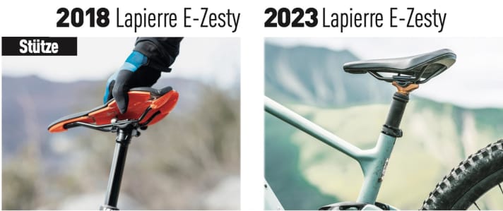 Differences in the seat post