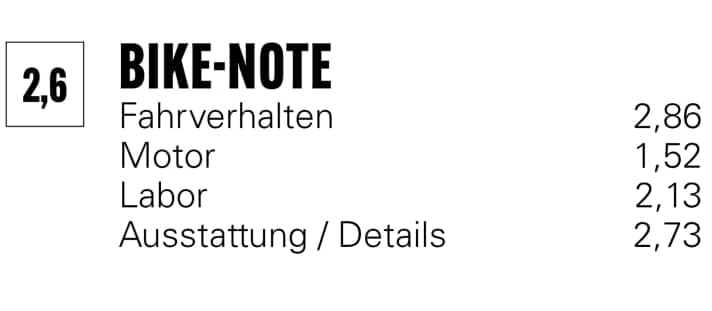 Die BIKE-Note für das Radon Deft 9.0 800 in der Kategorie E-Enduro.