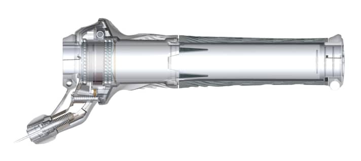   Drei Kugellager sorgen für Haltbarkeit und geringe Schaltkräfte