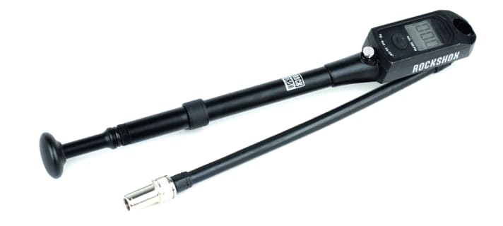 Rockshox Dämpferpumpe mit Digitalanzeige