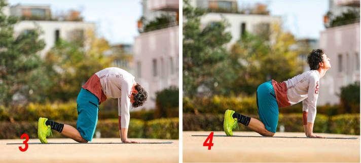 More mobility - exercises for the shoulders and thoracic spine: cat-cow