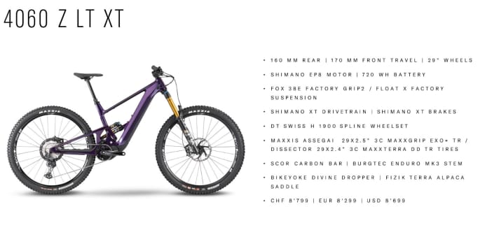   Das Scor 4060 Z LT XT für 8799 Euro. 