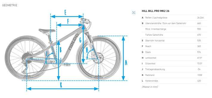 The geometry is based on the 29er principle and allows significantly larger wheels than many other children's bikes from an early age
