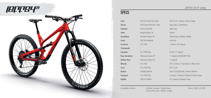   The cheapest Jeffsy bike with a carbon frame is called the CF Comp and costs 3299 euros.