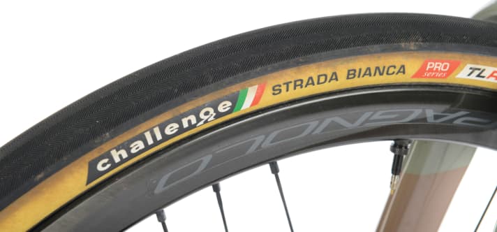 Smooth tyres save a few watts.