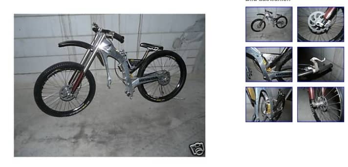 Gestohlener Getriebe Downhiller von Honda bei ebay aufgetaucht BIKE