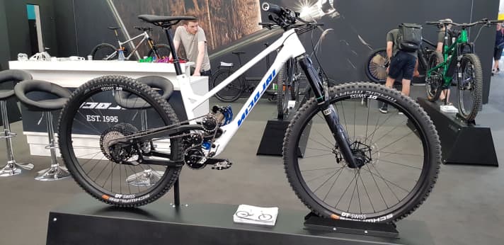 The new Nicolai Nucleon 16 with Supre-Drive drivetrain and moderately customised Geolution trail geometry. 