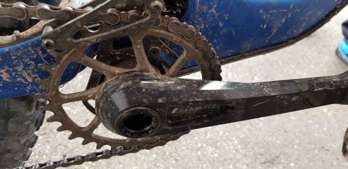   Only when you stop cranking while riding does the special Intend crank unfold its magical effect.