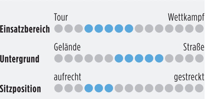 Infos zu Einsatzbereich, Untergrund und Sitzposition von Endurance-Rennrädern