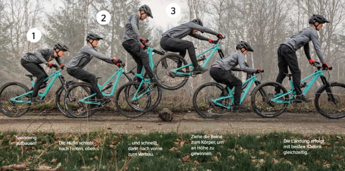 The bunny hop process