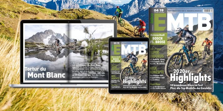   The new Rotwild R.E750 Core for € 6999 in the big lab and practical test. Now in EMTB 4/19 - The magazine for e-mountain bikers is in stores until 17 February 2020. You can get the new EMTB conveniently in the <a href="https://www.delius-klasing.de/abo-shop/?zeitschrift=233&utm_source=emb_web&utm_medium=red_heftinfo&utm_campaign=abo_emb" target="_blank" rel="noopener noreferrer">subscription</a>, at newsagents and also in our <a href="https://www.delius-klasing.de/emtb" target="_blank" rel="noopener noreferrer">online shop</a> and as <a href="http://digital.emtb-magazin.de/" target="_blank" rel="noopener noreferrer nofollow">digital edition</a> for all end devices.