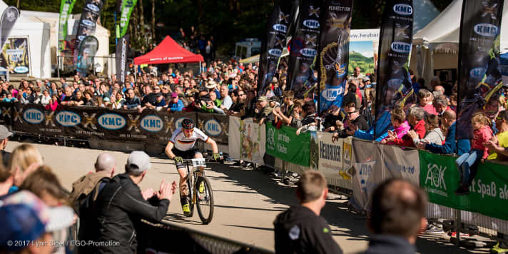   Beim traditionellen MTB-Bundesliga-Rennen in Heubach sind neben der deutschen Elite auch immer einige internationale Stars am Start. 2020 hätte dort zudem die Deutsche Meisterschaft im MTB-Marathon stattfinden sollen.