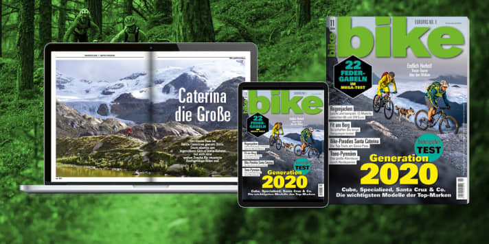    The Transpyr report is available in BIKE 11/2019! Order the <a href="https://www.delius-klasing.de/bike-11-2019-bik-2019-11" target="_blank" rel="noopener noreferrer">BIKE free shipping to your home</a> (while stocks last), or read the digital edition in the BIKE app on the <a href="https://apps.apple.com/en/app/bike-das-mountainbike-magazin/id447024106" target="_blank" rel="noopener noreferrer nofollow">iOS device</a> or <a href="https://play.google.com/store/apps/details?id=com.pressmatrix.bikeapp" target="_blank" rel="noopener noreferrer nofollow">Android tablet</a> .