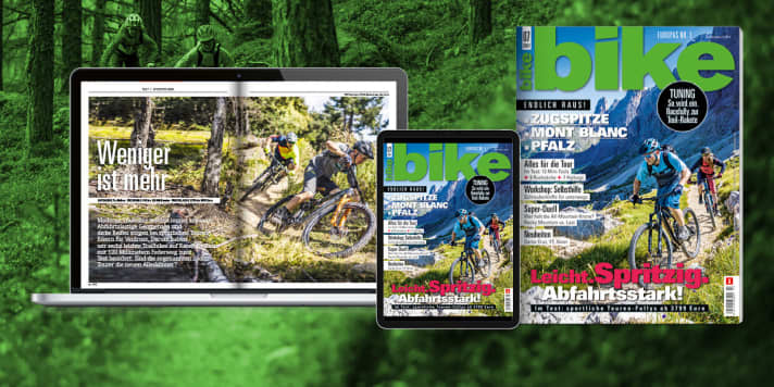 You can read a detailed workshop for emergency repairs on tour in <a href="https://www.bike-magazin.de/a/4519964" target="_blank" rel="noopener noreferrer nofollow">BIKE 7/2021</a> - available from 1 June. Order the current <a href="https://www.delius-klasing.de/bike" target="_blank" rel="noopener noreferrer">BIKE free of charge to your home</a> or read the digital edition in the BIKE app for <a href="https://itunes.apple.com/en/app/bike-das-mountainbike-magazin/id447024106?mt=8" target="_blank" rel="noopener noreferrer nofollow">iOS</a> or <a href="https://play.google.com/store/apps/details?id=com.pressmatrix.bikeapp" target="_blank" rel="noopener noreferrer nofollow">Android</a> . You can read <a href="http://www.delius-klasing.de/bike-lesen-wie-ich-will?utm_campaign=abo_2020_6_bik_lesen-wie-ich-will&utm_medium=display&utm_source=BIKEWebsite" target="_blank" rel="noopener noreferrer">BIKE with a subscription</a> particularly cheaply and conveniently.