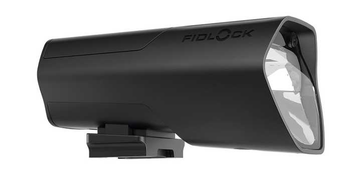 The new Fidlock Pinclip front light snaps into the particularly impact-resistant Pinclip magnetic holder